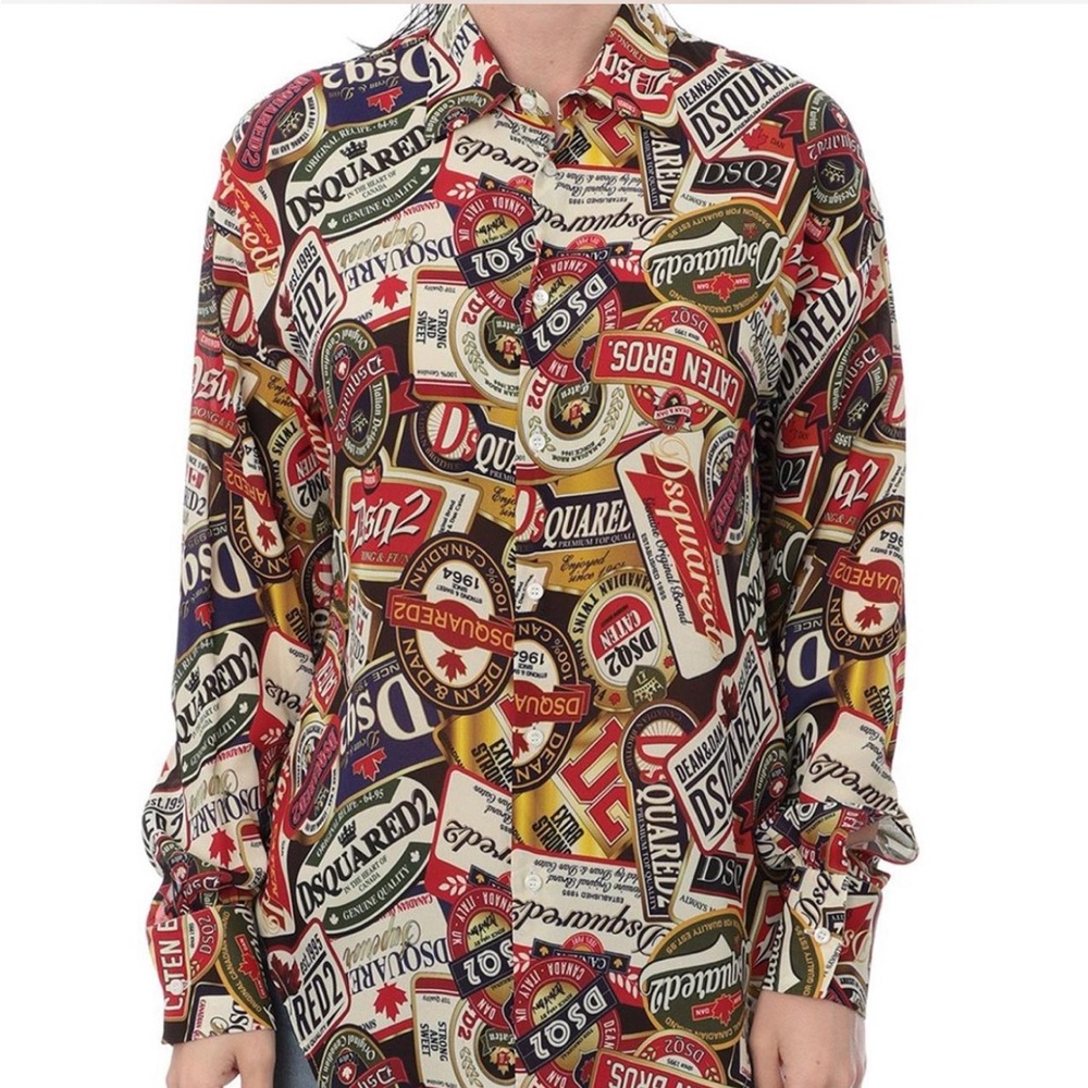 DSQUARED2 Bold Logo Print Men's Shirt